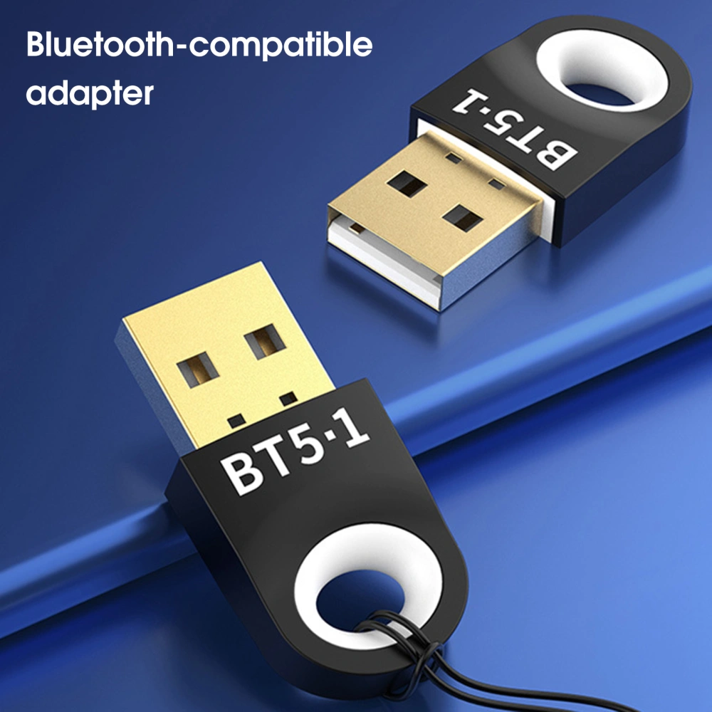 Bluetooth-compatible Receiver Wireless Quick Connect Portable USB Bluetooth-compatible 5.1 Adapter Dongle for Windows 7/8/8.1/10