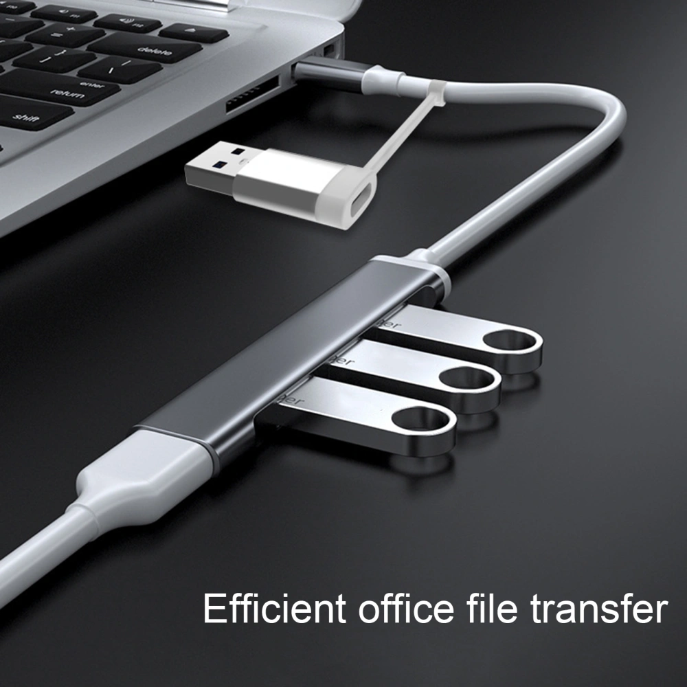 USB Hub Stable Output Wide Compatibility Plug Play Power Delivery Multiport Data Transfer Multifunctional 5Gbps 2-in-1 Computer Splitter PC Accessories