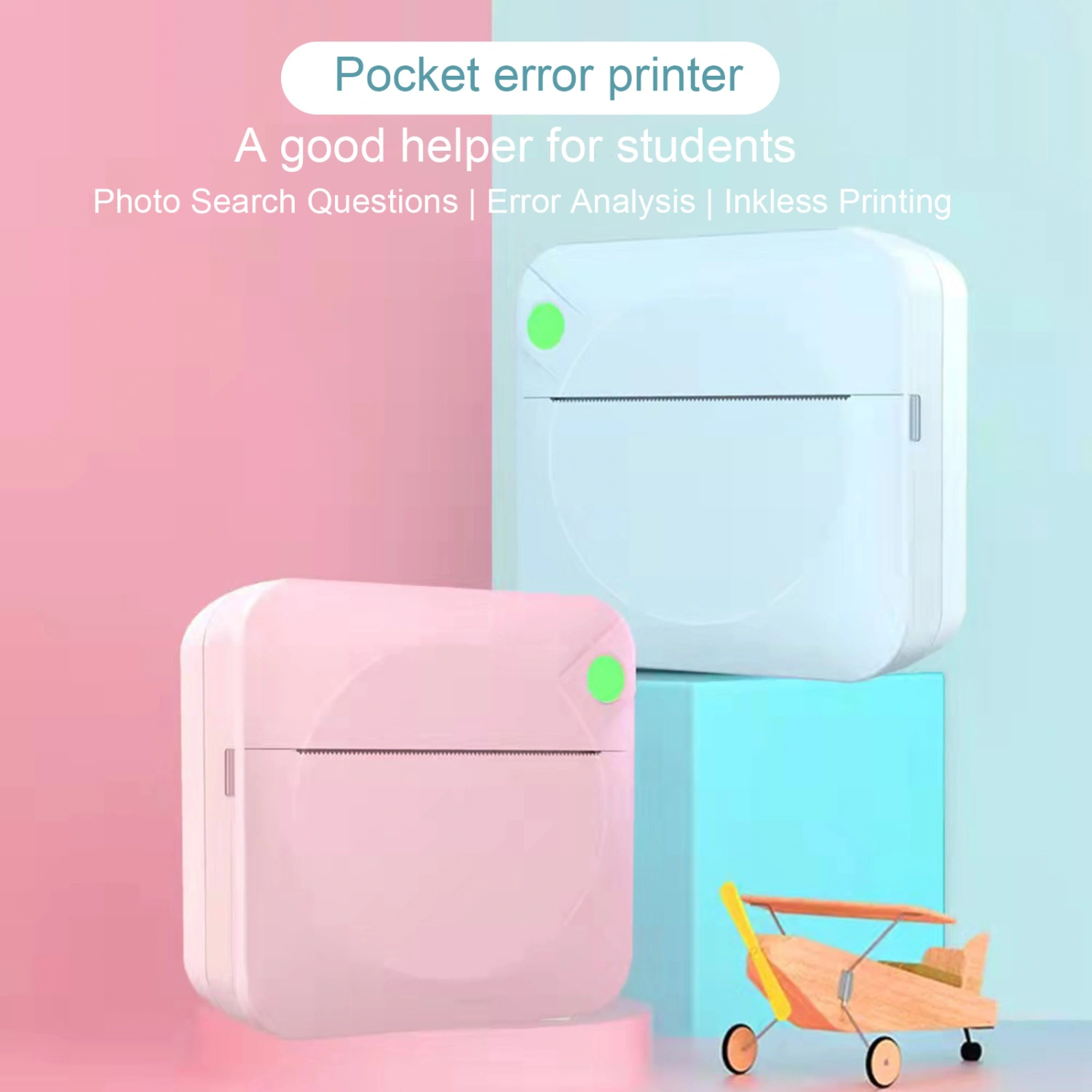 1 Set Mini Printer Thermal Printing Question Print Bluetooth-conpatible Working Assistance Printing Machine for Home