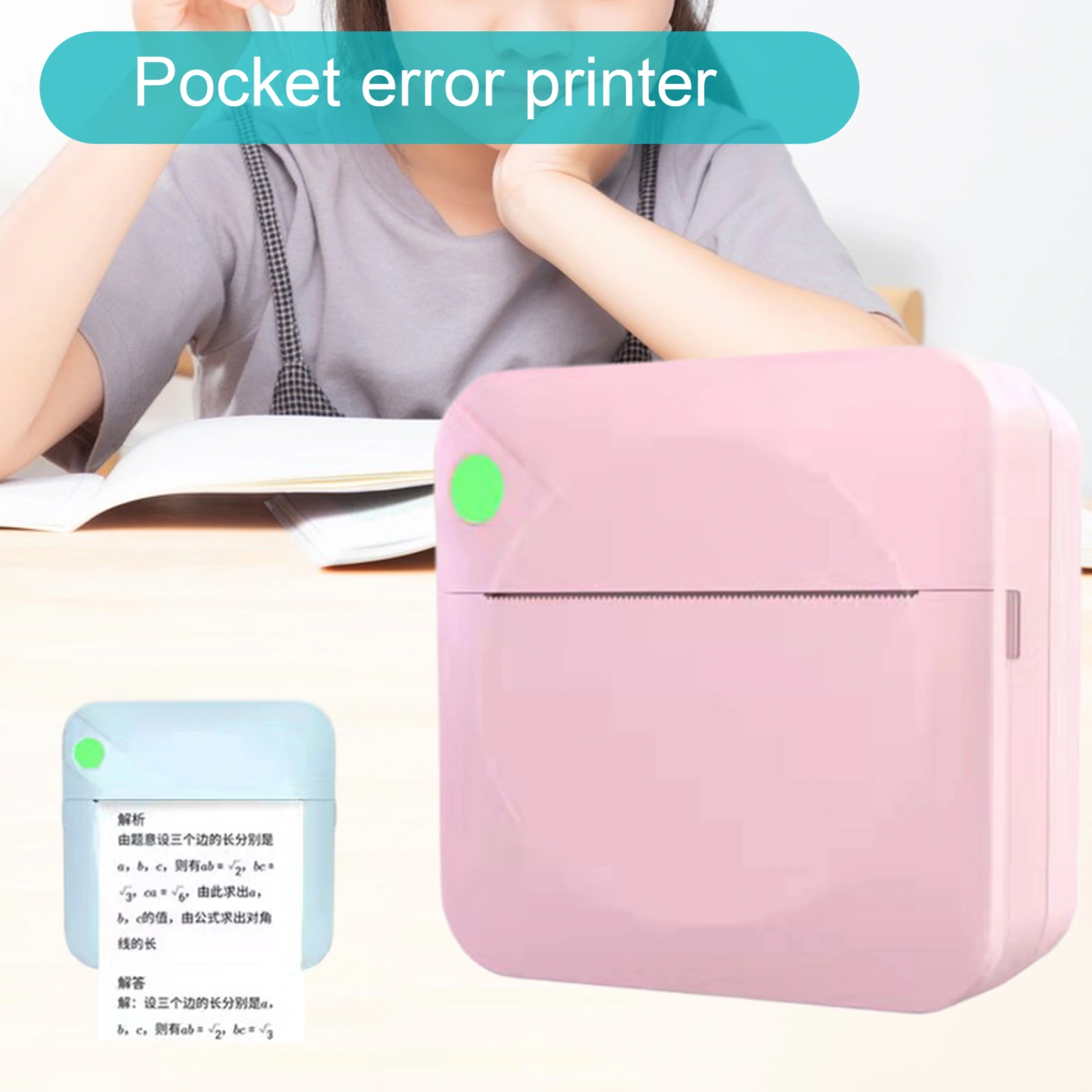 1 Set Mini Printer Thermal Printing Question Print Bluetooth-conpatible Working Assistance Printing Machine for Home