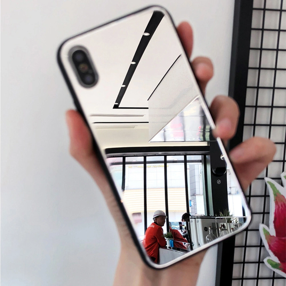 Shockproof Glass Mirror Phone Back Case Cover for iPhone XS Max