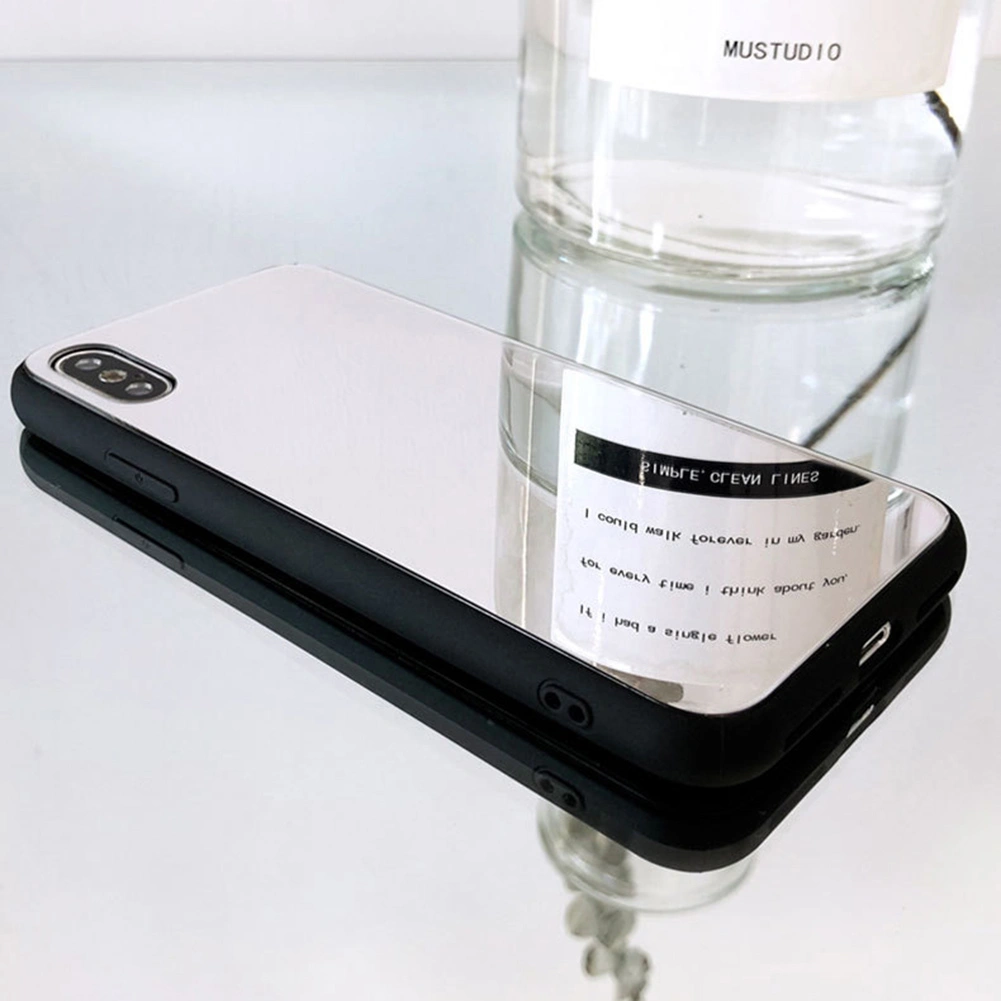 Shockproof Glass Mirror Phone Back Case Cover for iPhone XS Max