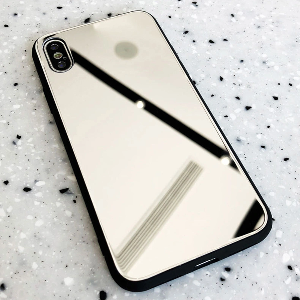 Shockproof Glass Mirror Phone Back Case Cover for iPhone XS Max