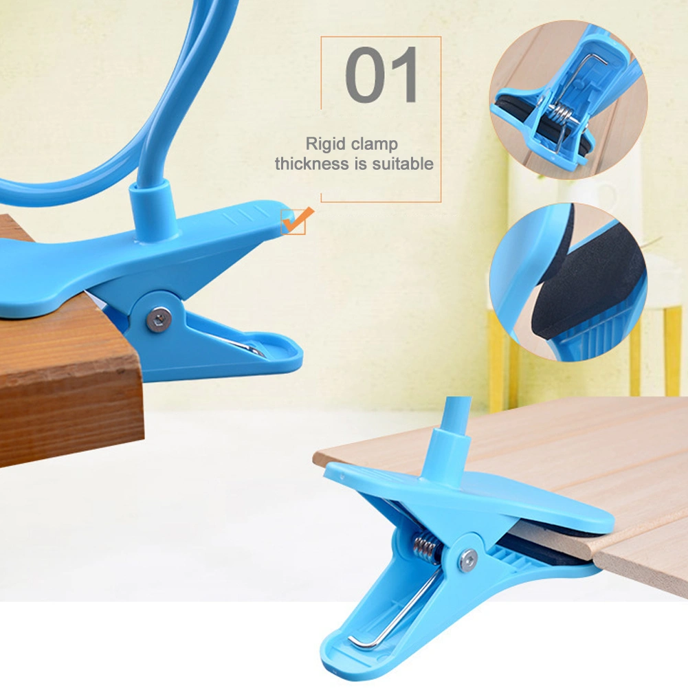 Universal 360 Degree Rotation Clip On Mobile Phone Tablet Stand Holder Bracket