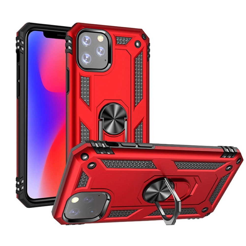 Shockproof Finger Grip Phone Case Protective Cover Stand for iPhone 11 Pro Max