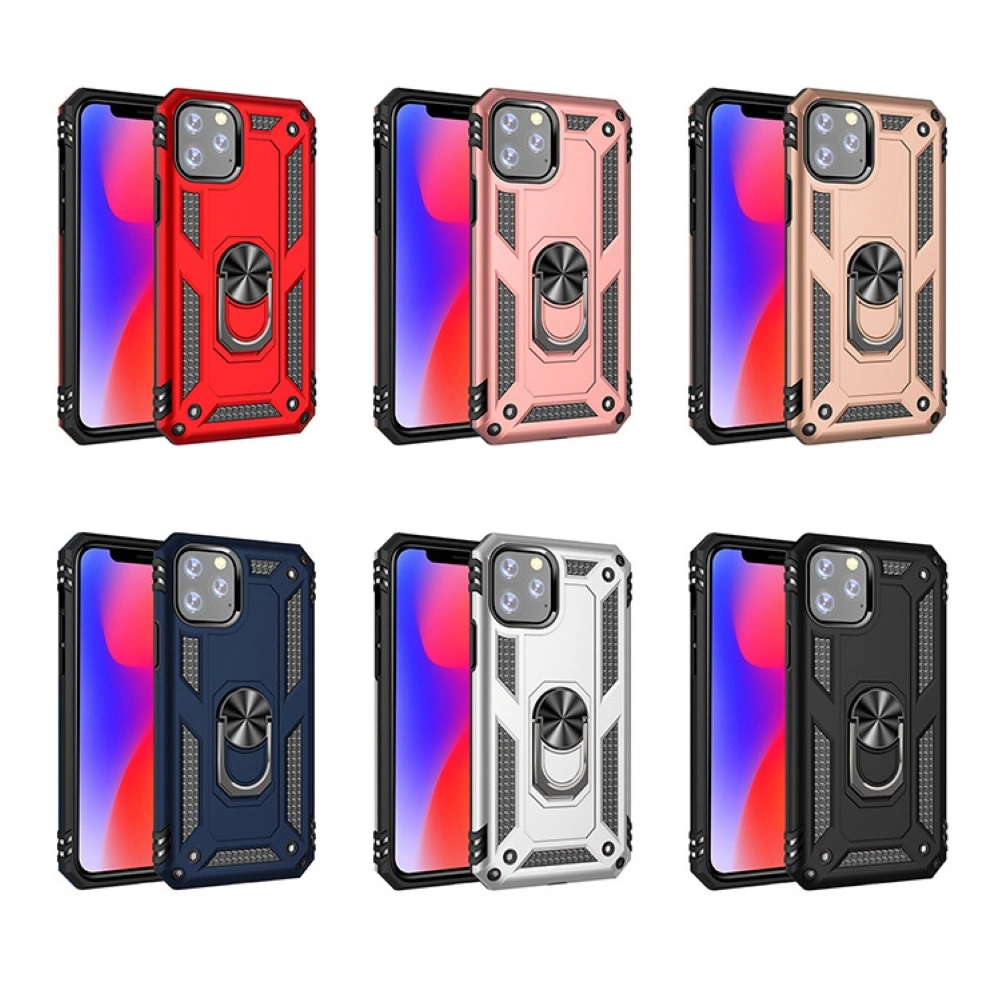 Shockproof Finger Grip Phone Case Protective Cover Stand for iPhone 11 Pro Max