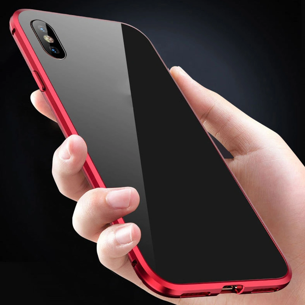 Double-side Tempered Glass Magnetic Phone Case Cover for iPhone 7 8 11 Pro XR