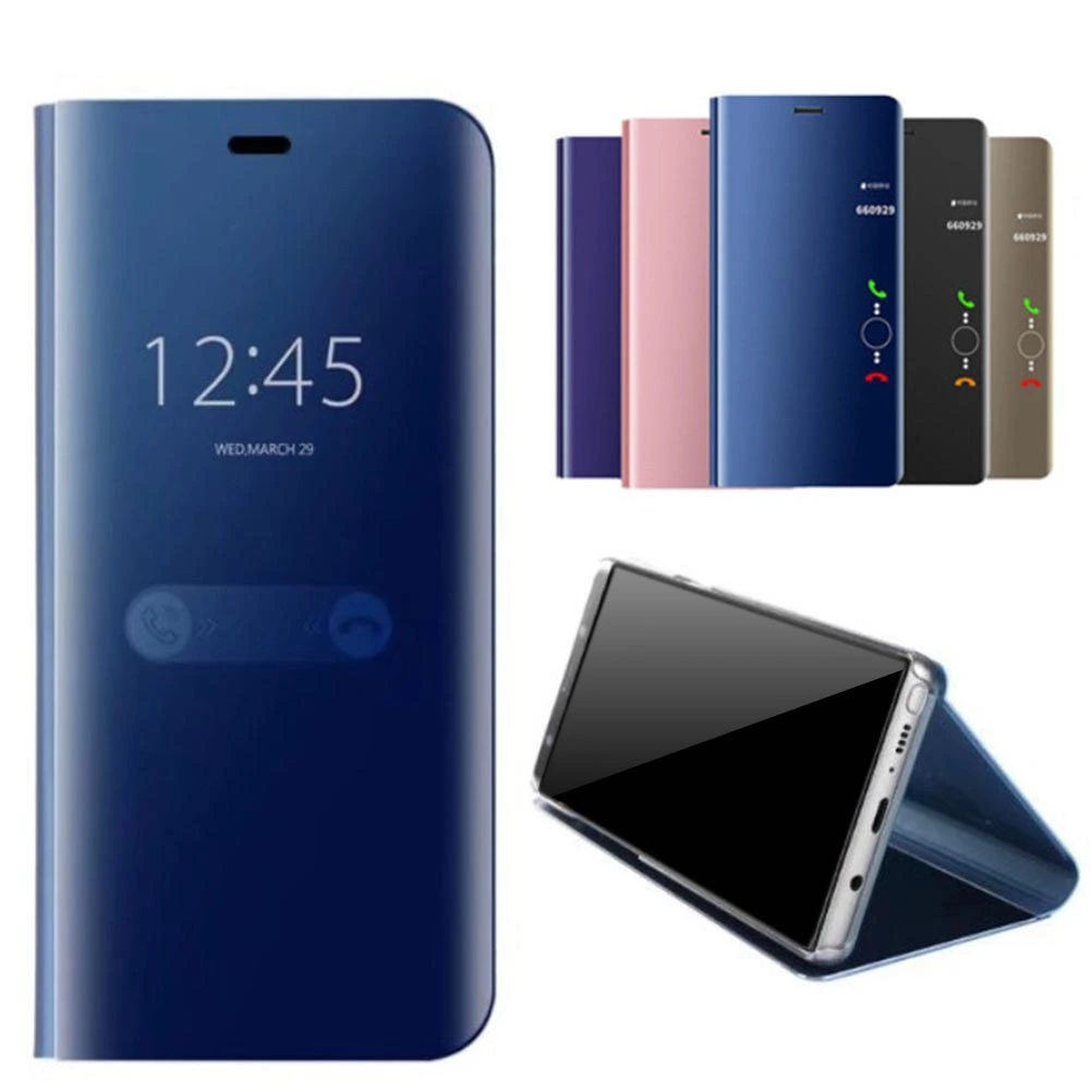 Mirror Cell Phone Flip Case Protective Cover for Samsung Galaxy S20 Plus Ultra