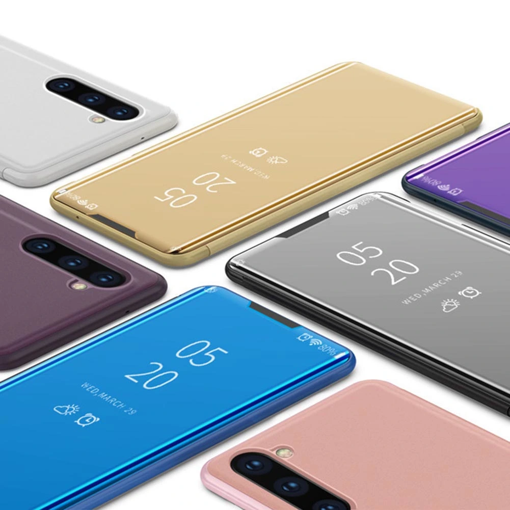 Mirror Cell Phone Flip Case Protective Cover for Samsung Galaxy S20 Plus Ultra