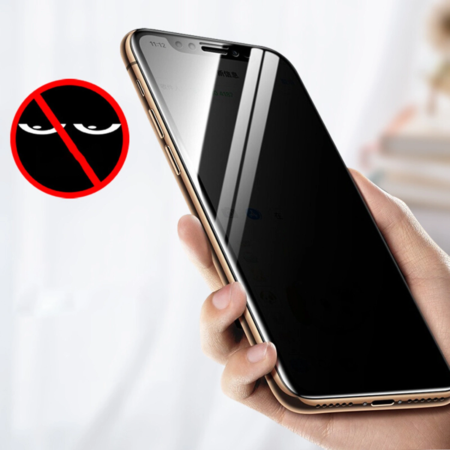 Privacy Anti Spy Tempered Glass Film Screen Protector for iPhone 12 mini Pro Max