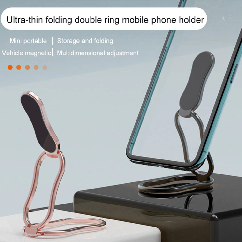 Phone Stand Small Durable Foldable Mobile Phone Metal Finger Ring Holder for Daily Life