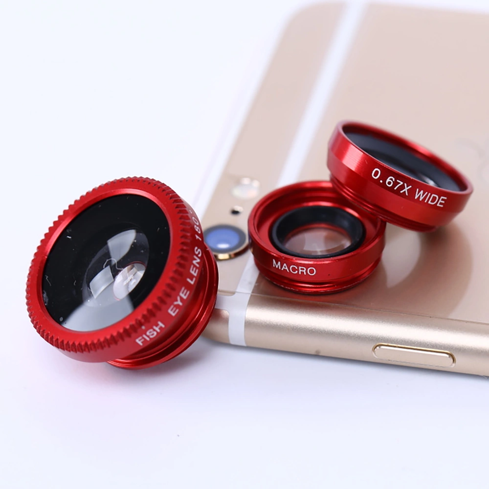 Phone Fish Eye Lens HD-compatible Professional 3 in 1 10X Macro Wide Angle 4K Phone Camera Lens for Taking Photos