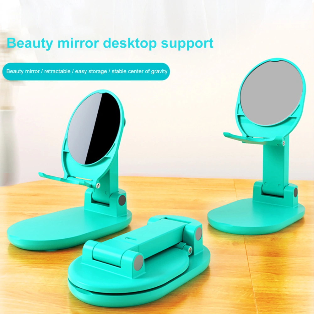 Phone Holder Strong Bearing Capacity Stretchable Desk Smart Phone Lazy Bracket with Mirror for Watching TV