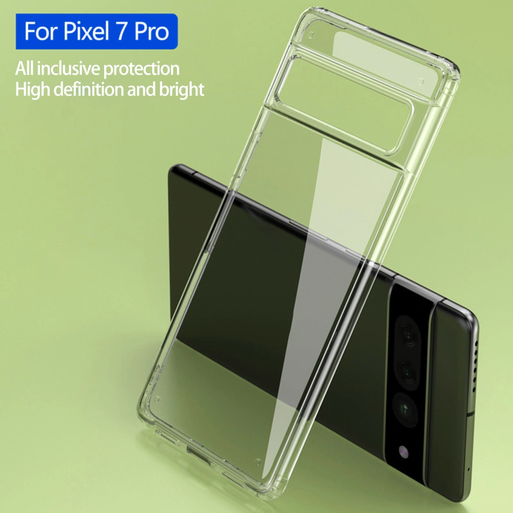 Phone Protector Full Coverage Anti-fingerprint Anti-shock Anti-drop Wear-resistant Shockproof High Transparency Mobile Phone Case for Google Pixel 7/7 Pro