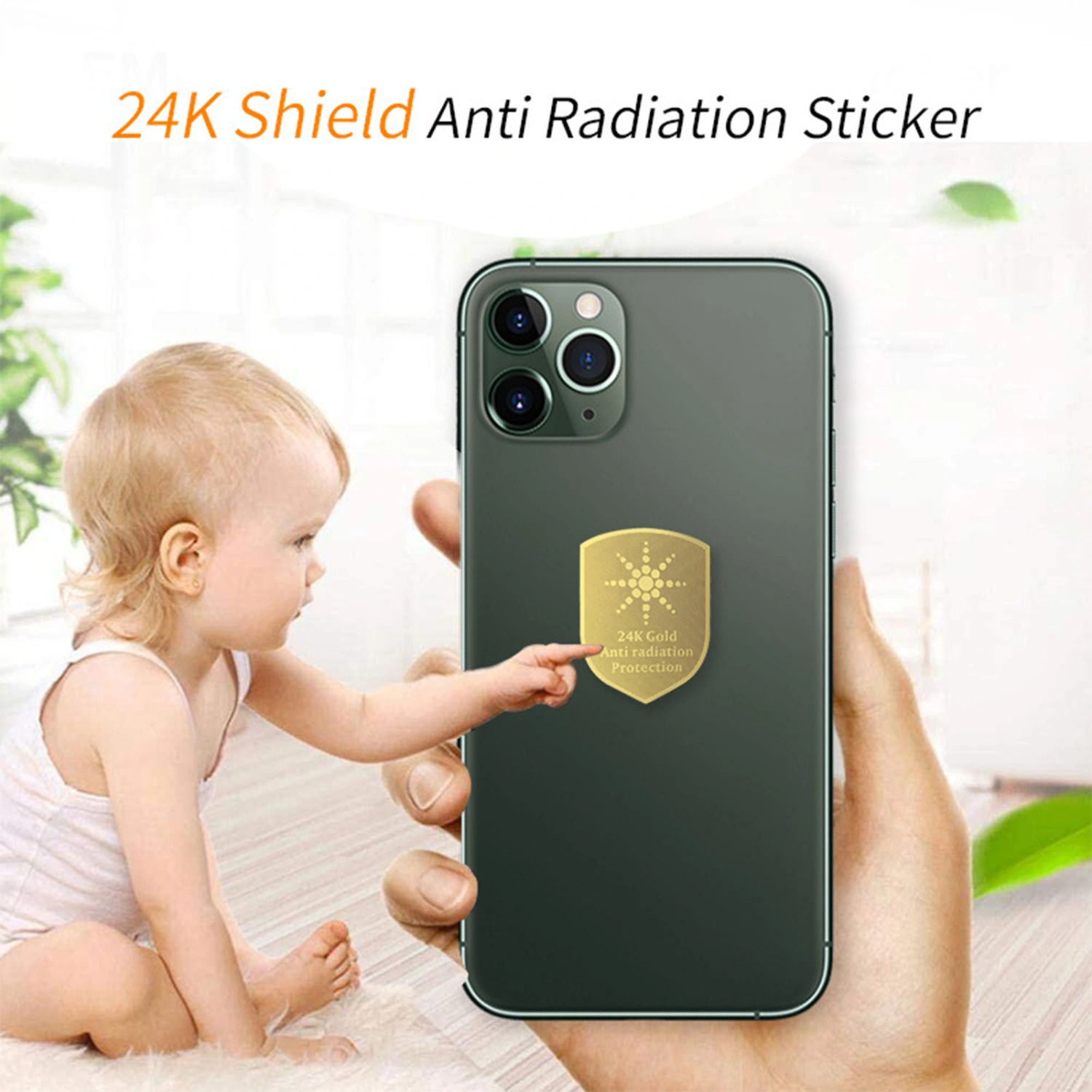 5G EMF Protection Sticker Mini No Interference Electronic Devices Accessories Sunflower Anti Radiation Sticker for Computer