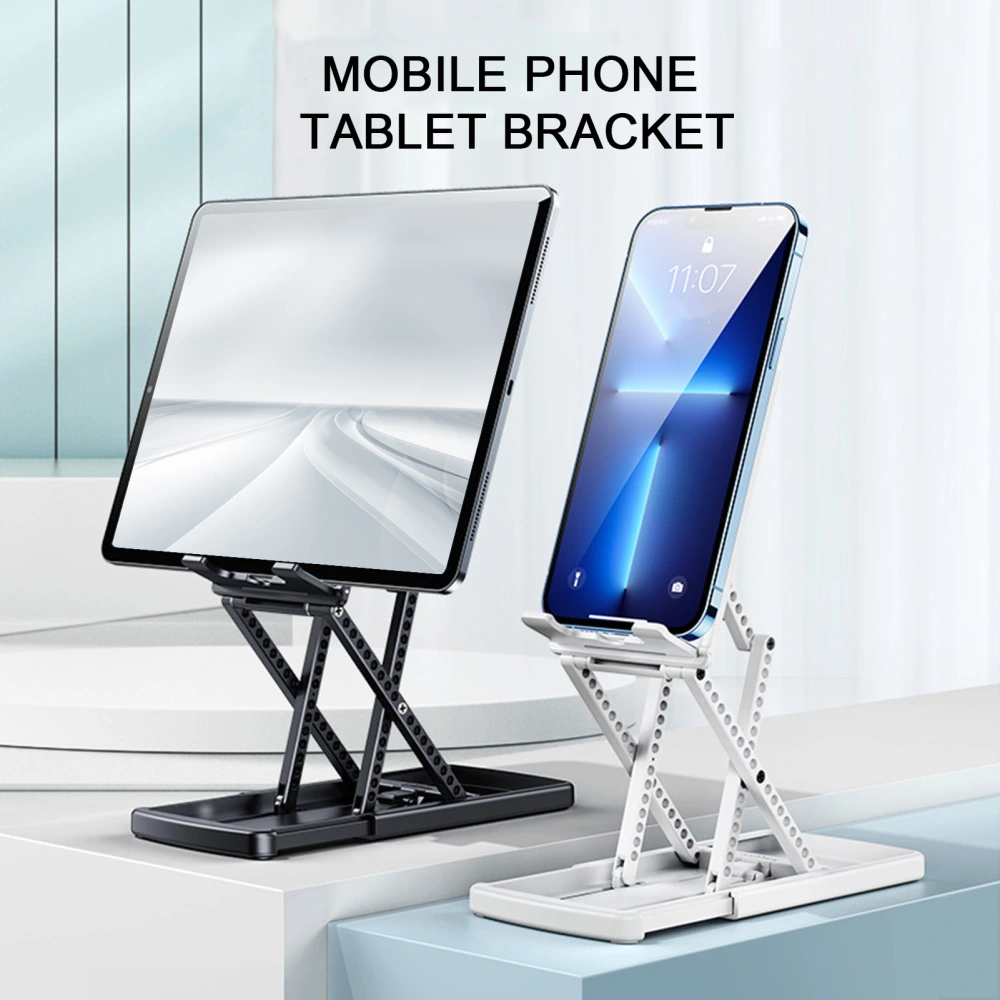 Mobile Phone Holder Multifunctional Universal Foldable Hands-free Stable Adjustable Ultra-thin Desktop Tablet Phone Support Stand for Watching TV