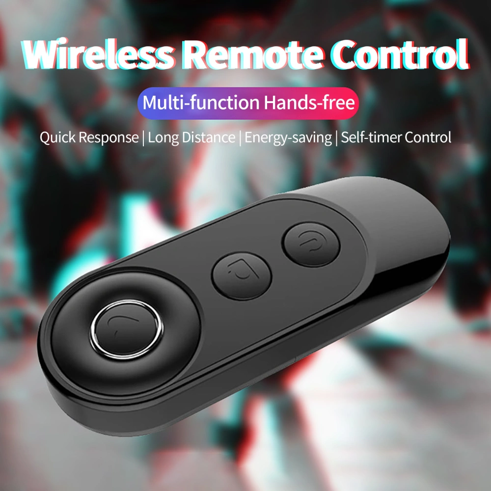 Wireless Remote Control Multi-function Hands-free Quick Response Long Distance Energy-saving Self-timer Control Mini Bluetooth-compatible Selfie Smart Remote Shutter for Photography