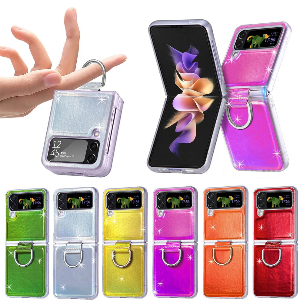 Case for Samsung Galaxy Z Flip4 Cover Folding Phone Cover with Ring Lanyard Shockproof Protector for Samsung Galaxy Z Flip 4