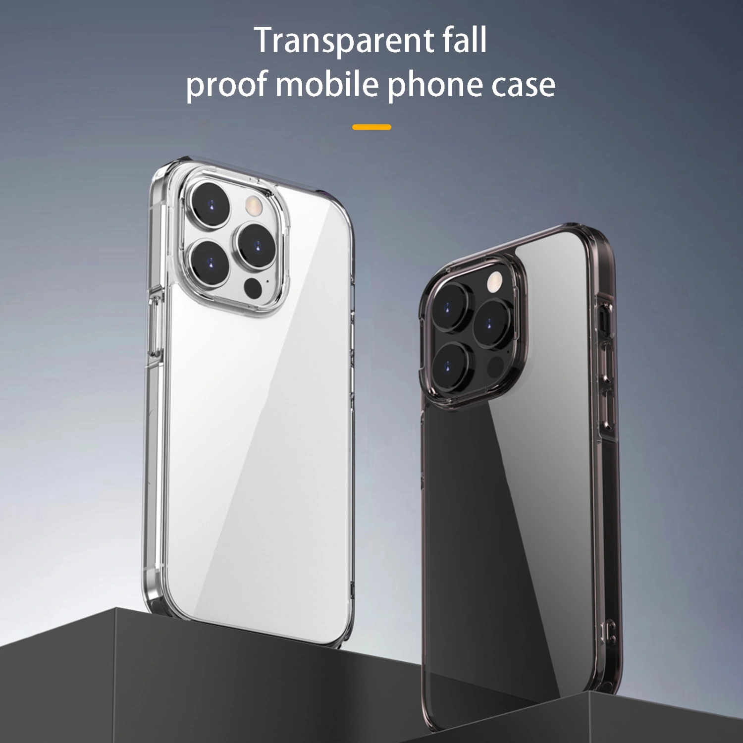 Phone Protective Case Shockproof Anti-drop Anti-scratch Anti-fingerprint Wear-resistant Full Protection Ultra-thin Clear Transparent Phone Back Cover for iPhone 14/Pro/Max/Pro Max