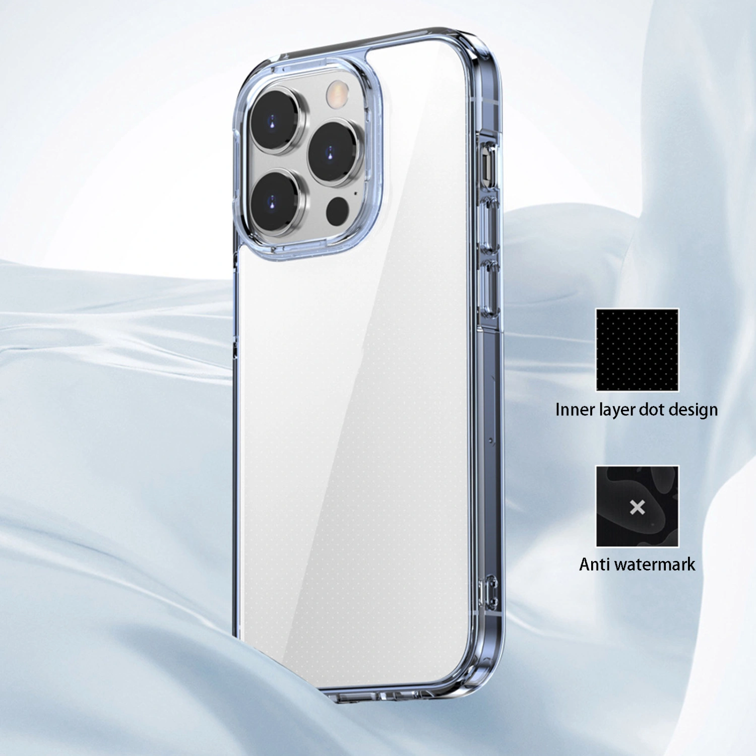 Phone Protective Case Shockproof Anti-drop Anti-scratch Anti-fingerprint Wear-resistant Full Protection Ultra-thin Clear Transparent Phone Back Cover for iPhone 14/Pro/Max/Pro Max