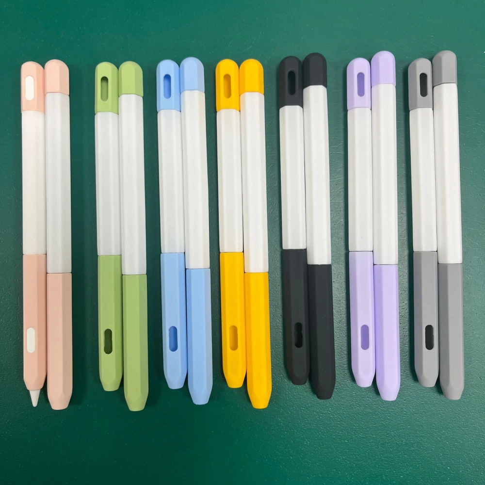 Pencil Case Border-style Replaceable Silicone Sleeve Touch Pen Protective Cover for Apple Pencil 1st Generation