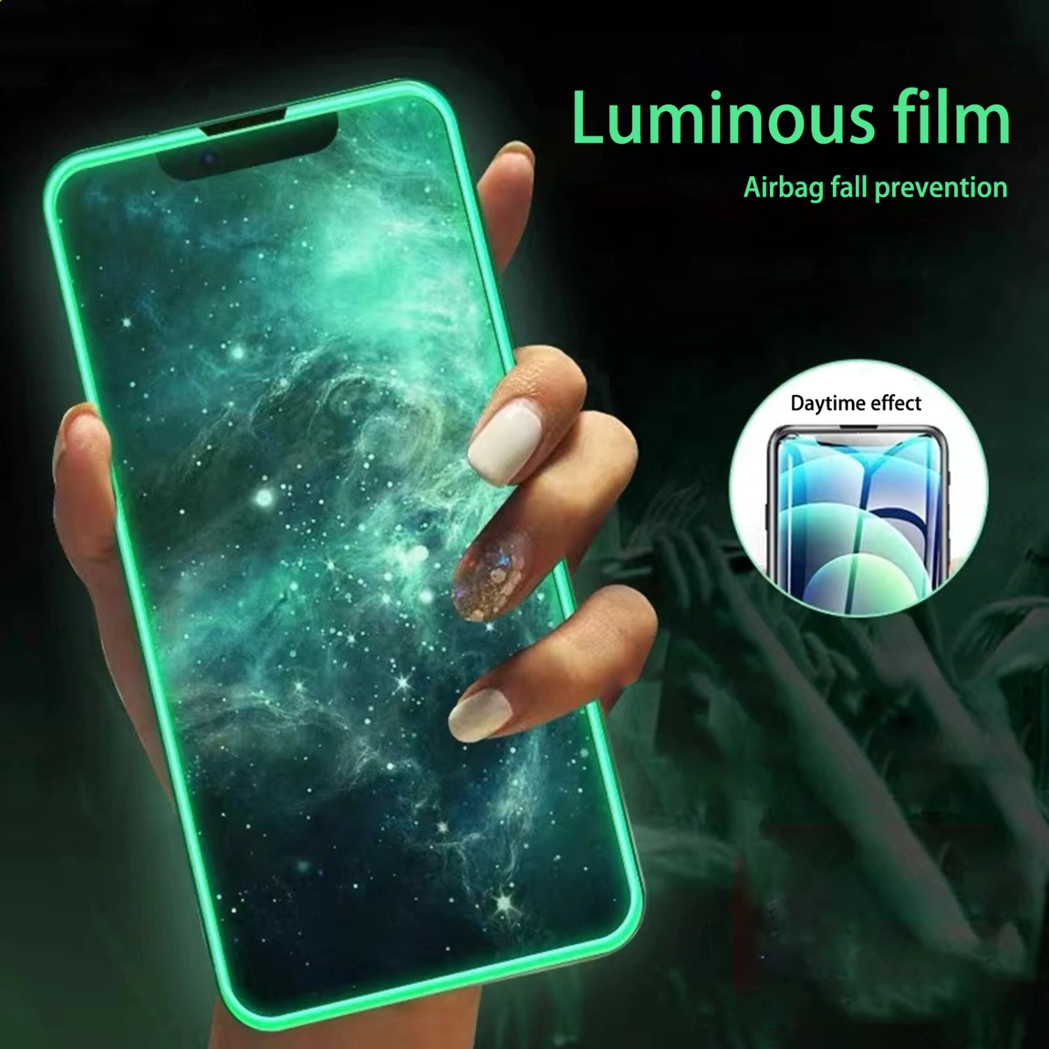 Phone Tempered Glass Luminous High Clarity Anti-scratch Explosion-proof Anti-fingerprint Anti-spy Ultra-thin Phone Screen Privacy Protective Front Film for iPhone 14 Pro Plus Pro Max
