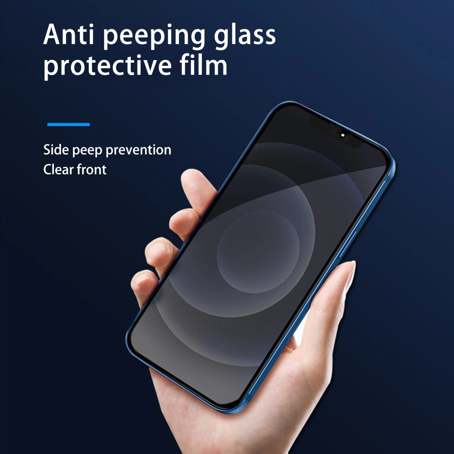 Anti-spy Explosion-proof High Clarity Anti-scratch Phone Tempered Glass Phone Front Screen Privacy Protective Film for iPhone 14/14 Max/14 Pro/14 Pro Max