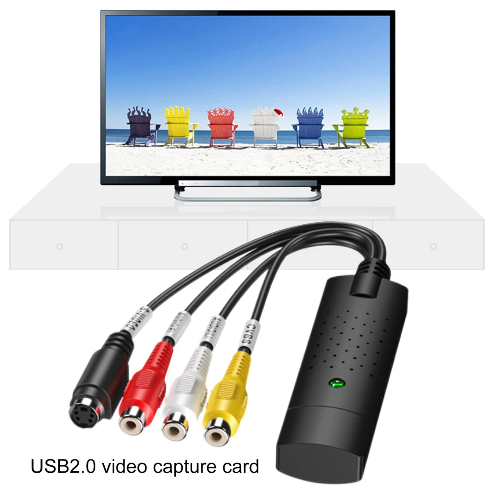 1 Set Video Capture Converter High-speed USB 2.0 USB Audio Video Capture Card Adapter for Office