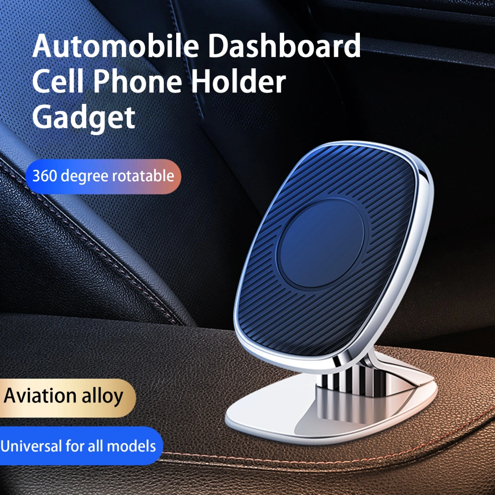 Car Phone Holder 360-Degree Rotatable Angle Adjustable Good Load-bearing Non-Slip Universal Dashboard Car Cellphone Holder Magnetic Rack Phone Accessories