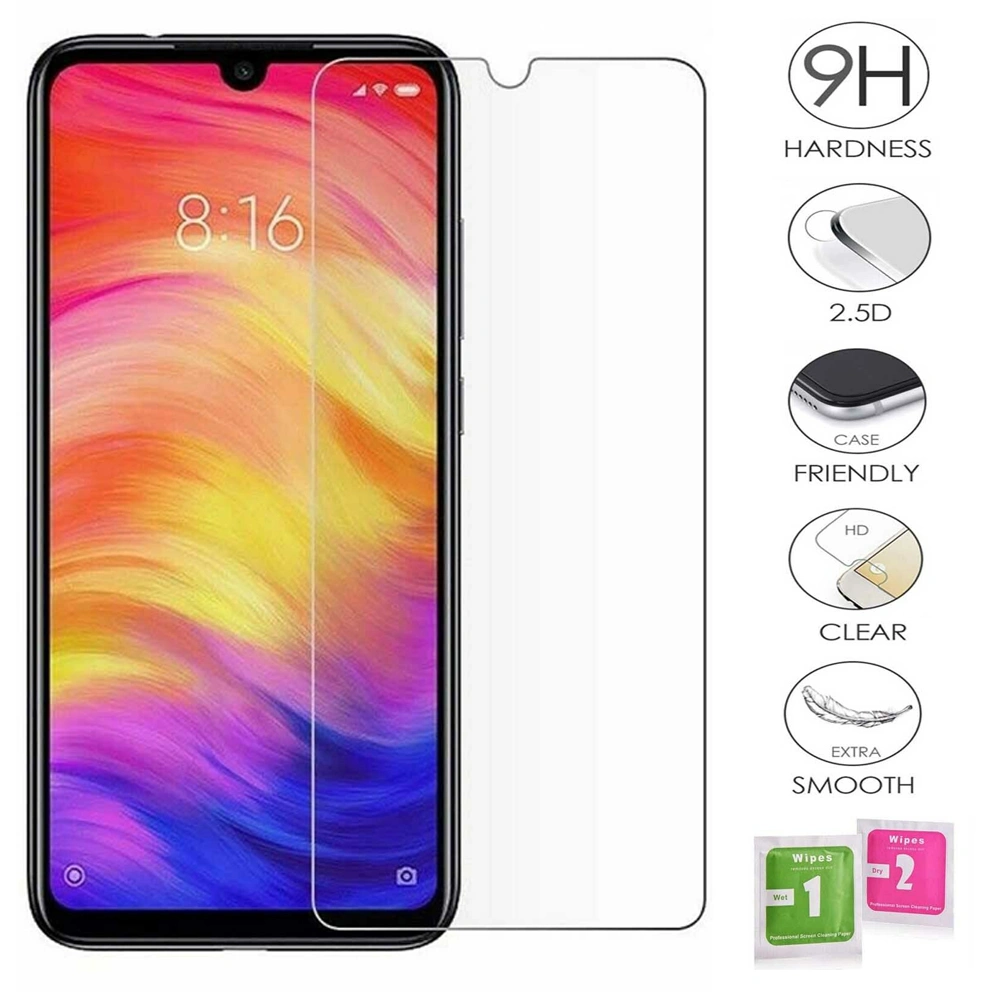 9H 2.5D Clear Tempered Glass Screen Protector for Xiaomi Redmi Note 7/Note 7 Pro