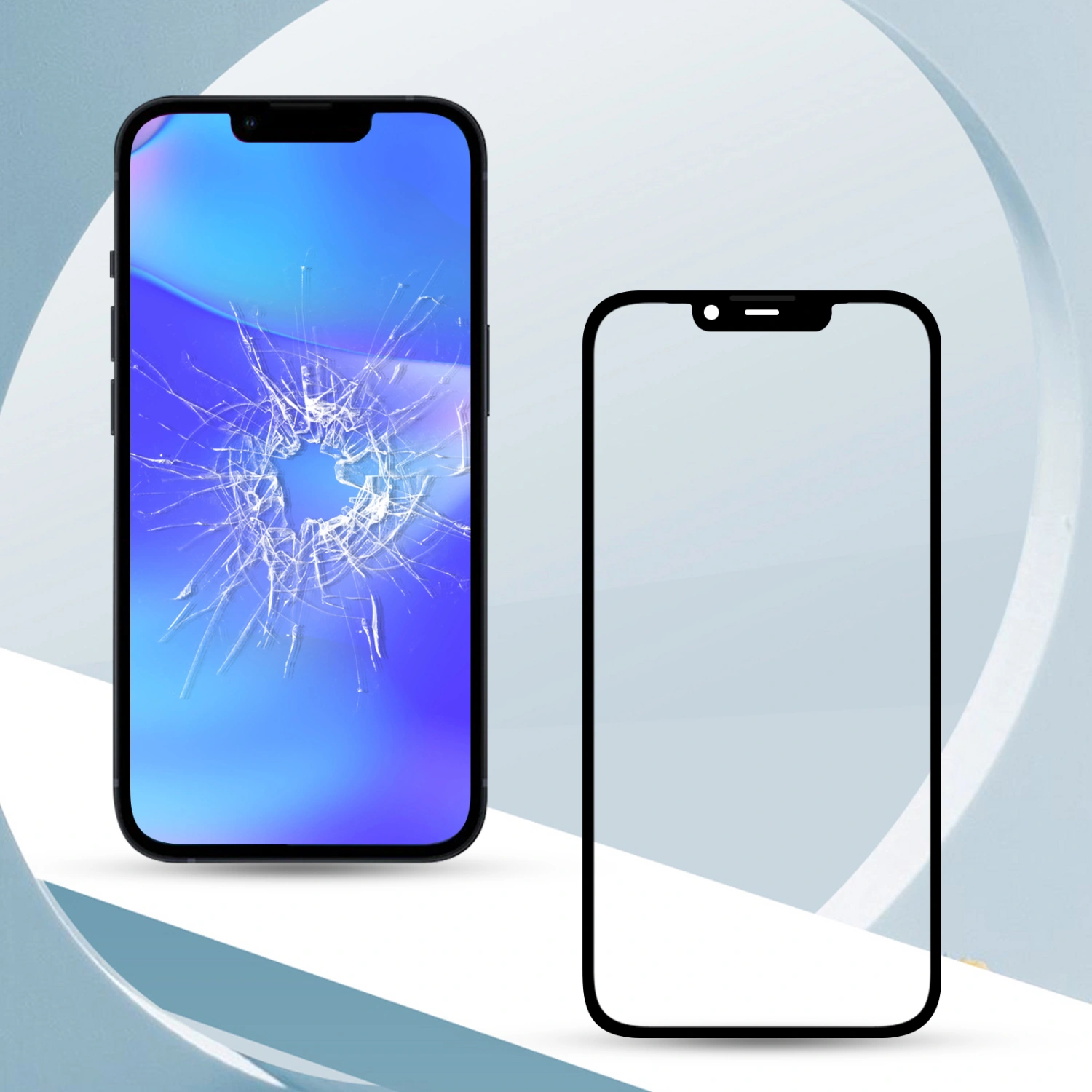 Ultra-thin Phone Front Glass Lens Screen Digitizer Replacement for iPhone 13/13 Mini/13 Pro/13 Pro Max
