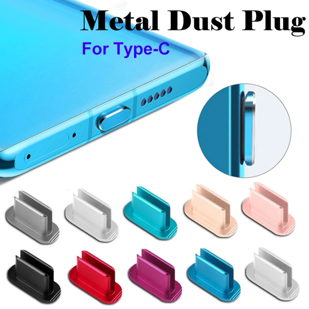 1 Set Anti-dust Cover Set Universal TYPE-C Dustproof Easy Installation Strong Compatibility Phone Cleaning Mini Phone Charger Dust Plug Set