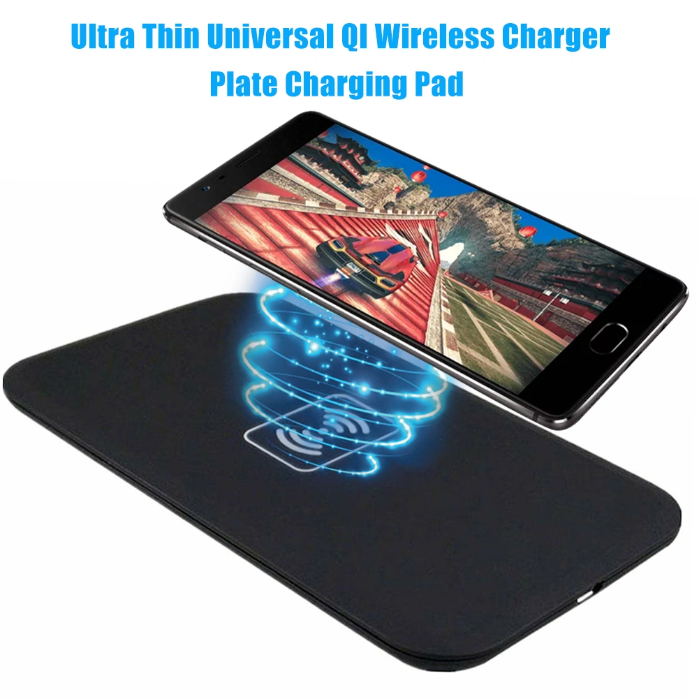 Ultra Thin Universal QI Wireless Charger Plate Charging Pad for Samsung Galaxy