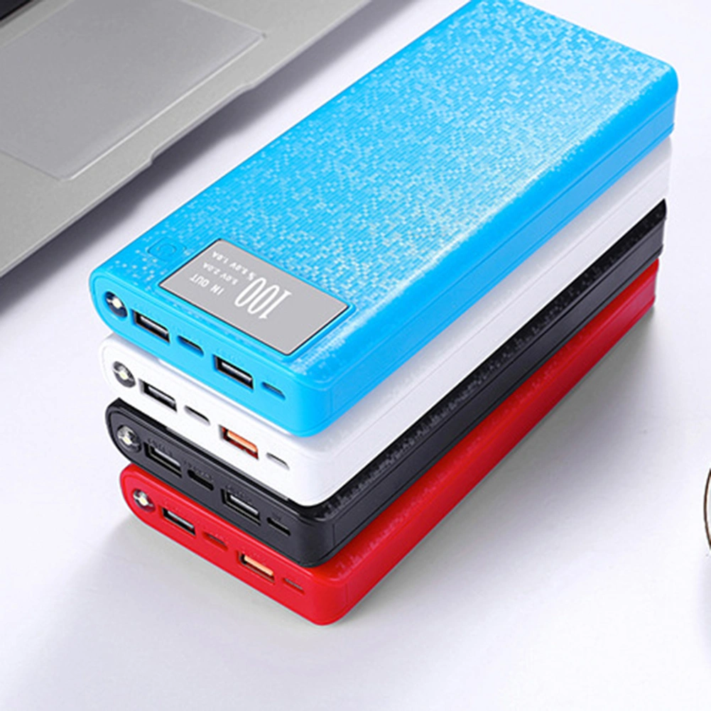 Portable 18650 Battery Charger USB Type-C LCD Display DIY Mobile Power Bank Case