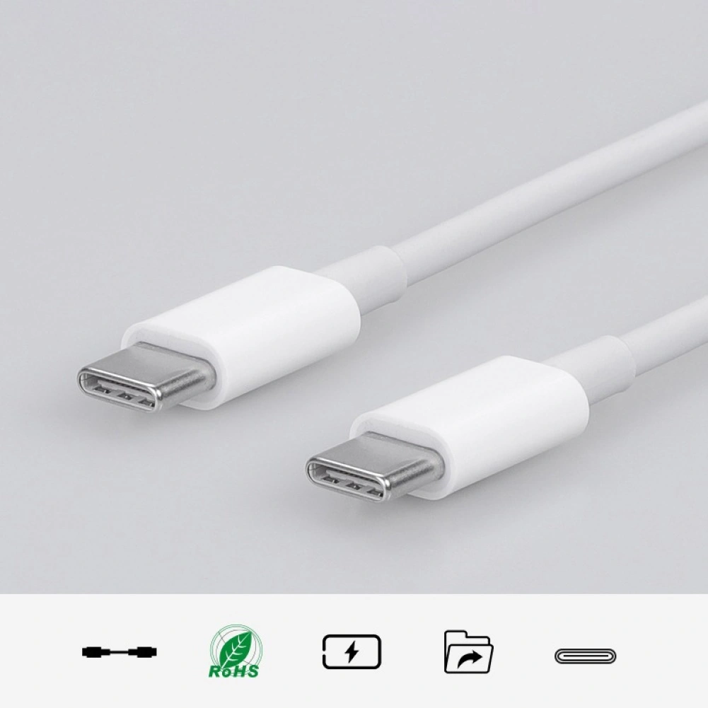 1m 3A Type-C Male to Male PD Fast Charging Cable Charge Cord for Mobile Phone