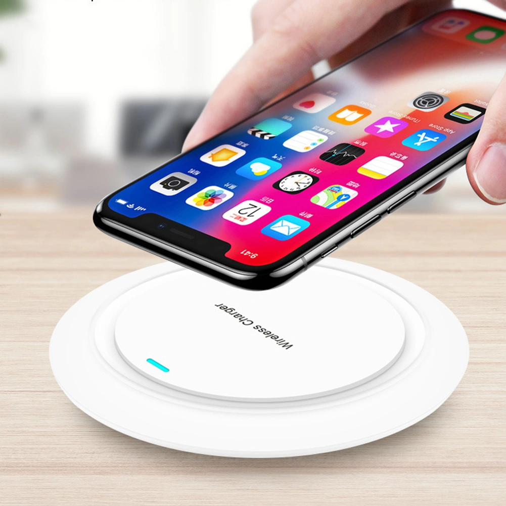 Portable Fast Charging Qi Wireless Mobile Phone Charger Pad for S-amsung iPhone