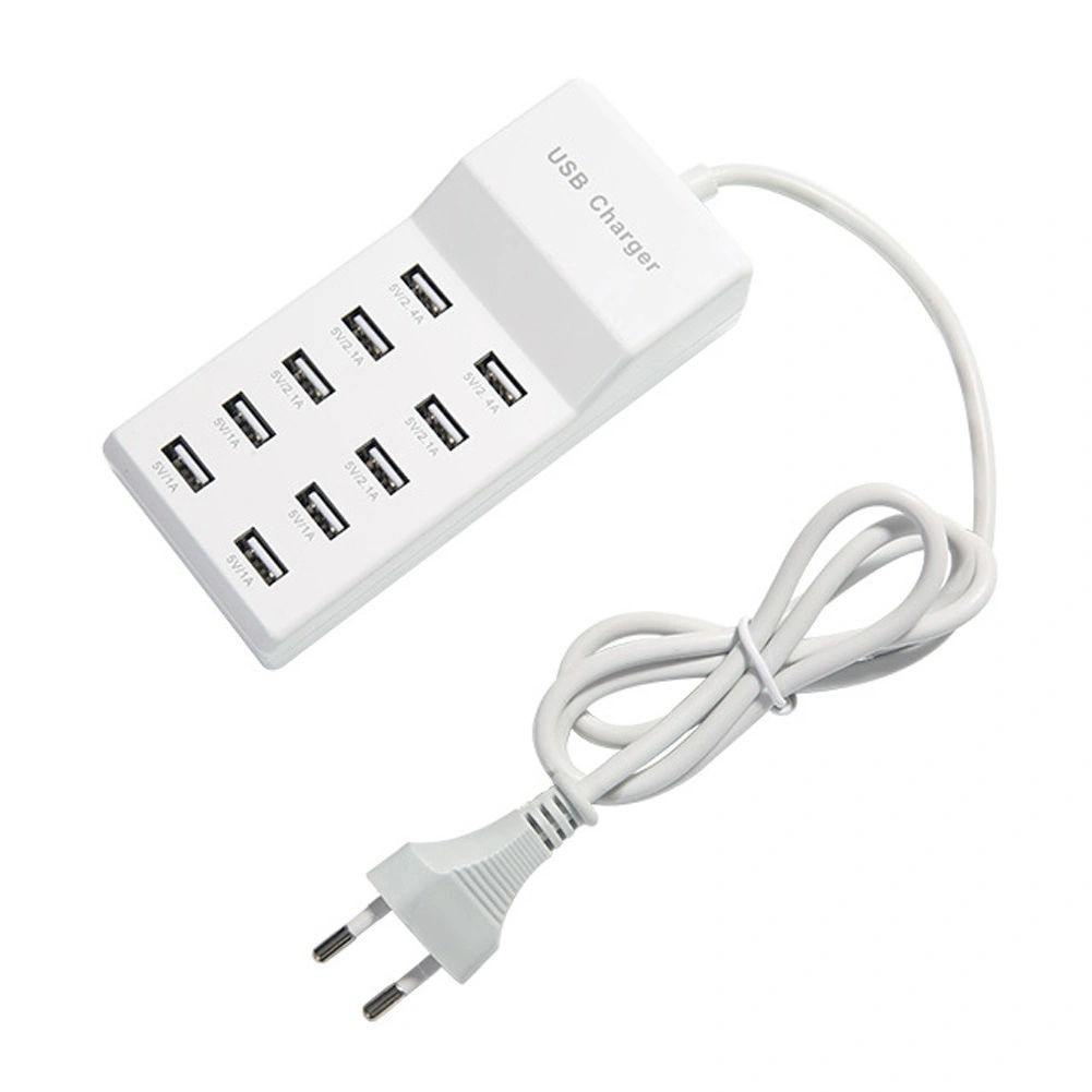 10 Ports USB Fast Charging Station Power Adapter Phone Tablet Camera Charger Hub