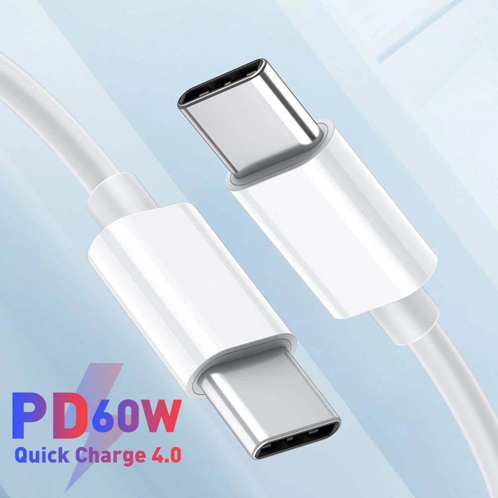 60W USB Type-C PD Cable 3A Fast Charging Mobile Phone Notebook Data Cord Line