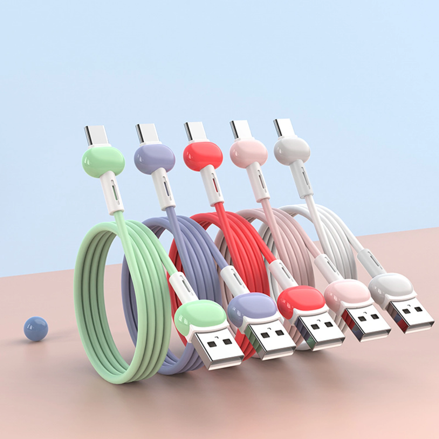 Data Cable Safe Fast Charge 3A Type-C Charging Cord Wire for Mobile Phone
