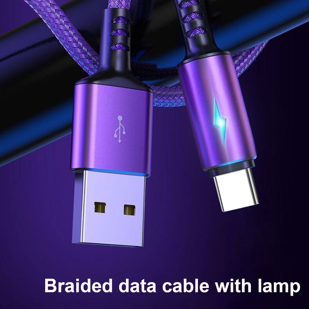 Data Cable Braided Super Compatibility Flexible Type-C Fast Speed Charger Cord for Type-C/for Android Phone