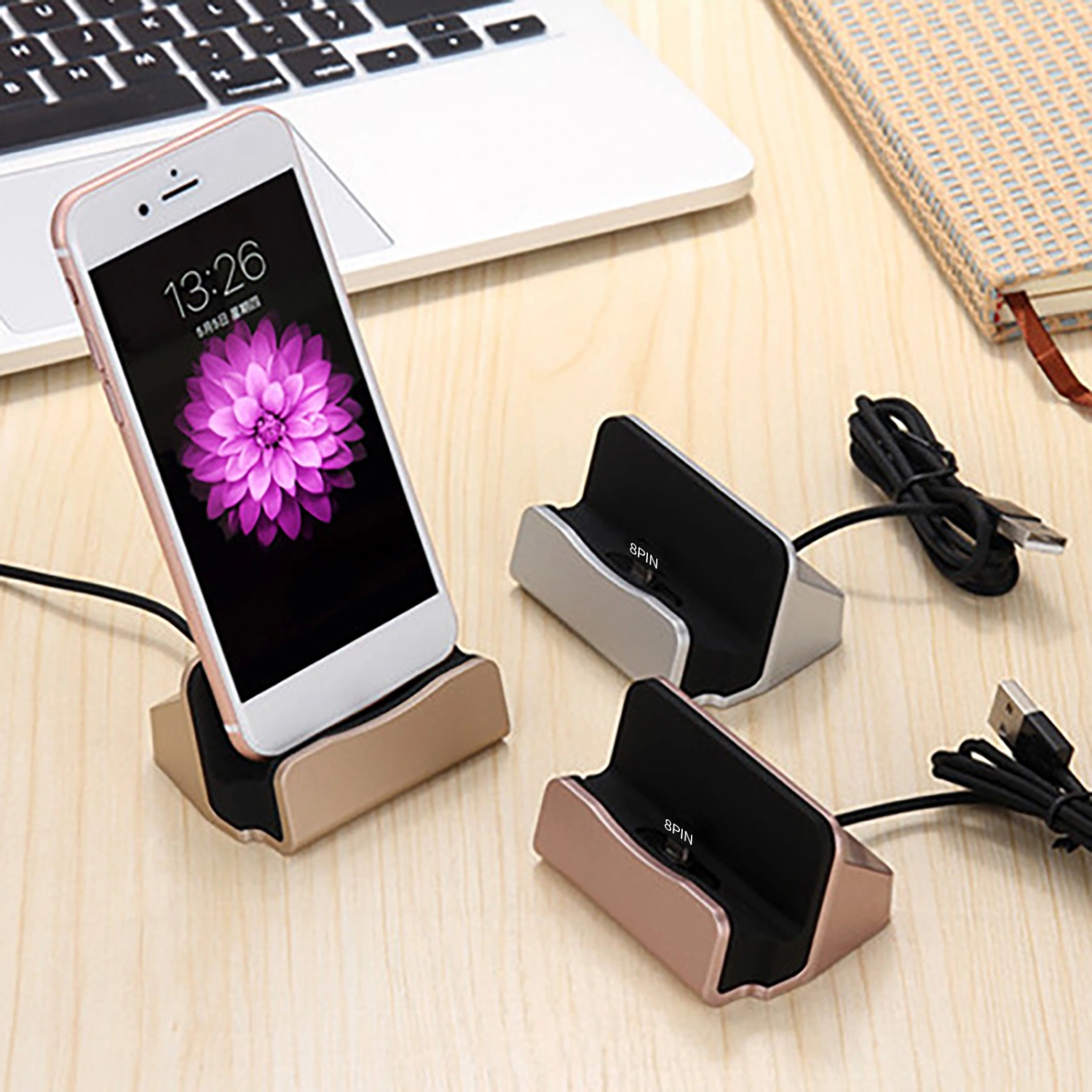 Charging Stand Low Power Consumption High Efficiency Safe Lightweight Stable Dock Charger for IPhone