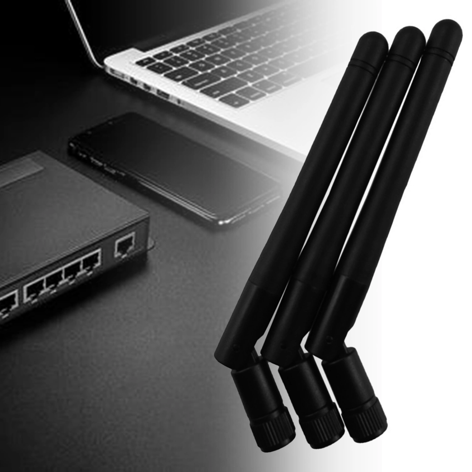2.4GHz WIFI Antenna 3dBi SMA Connector Wireless Router Signal Booster for Home