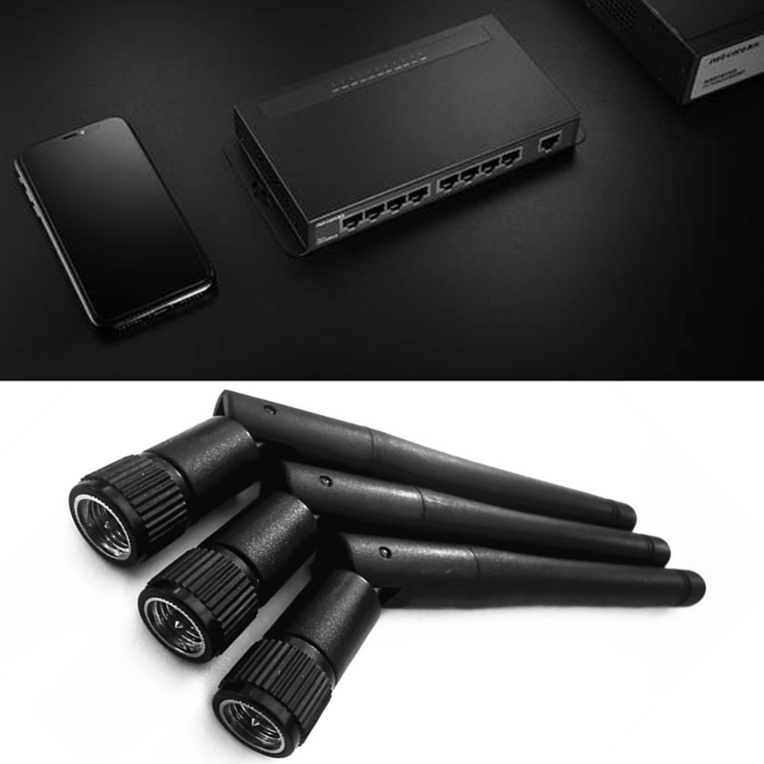 2.4GHz WIFI Antenna 3dBi SMA Connector Wireless Router Signal Booster for Home