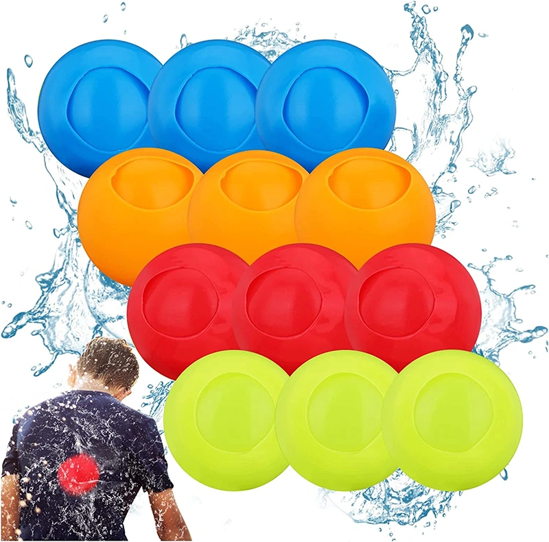 Reusable Water Balls Silicone Summer Beach Outdoor Quick Filling Water Balloon Set Kid Fight Game Water Splash Bombs Refill