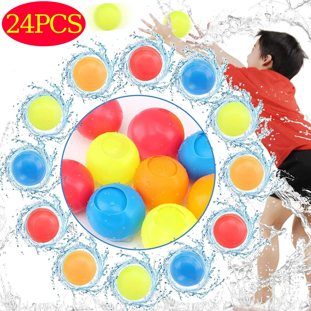 Reusable Water Balloons Boys Kids Summer Water Bomb Splash Balls Outdoor Pool Beach Play Toys Sealing Water Fight Games