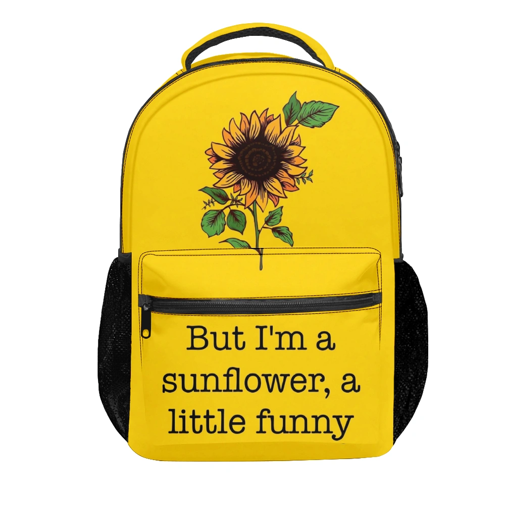 Sunflowers Flower Backpack,Backpacks For Kids,Knapsacks,Backpack For Teen Boys,Backpack For Middle School Girls,