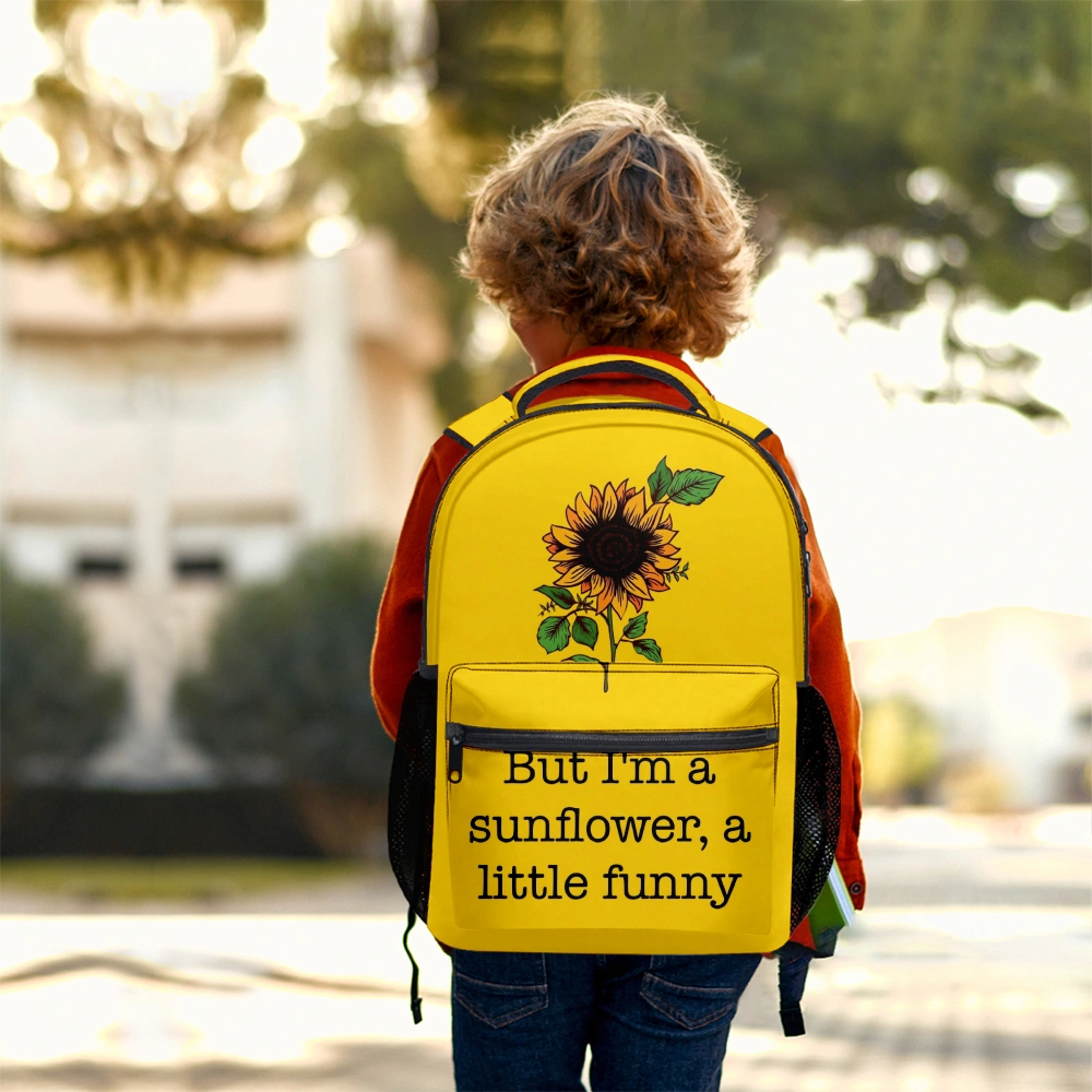 Sunflowers Flower Backpack,Backpacks For Kids,Knapsacks,Backpack For Teen Boys,Backpack For Middle School Girls,