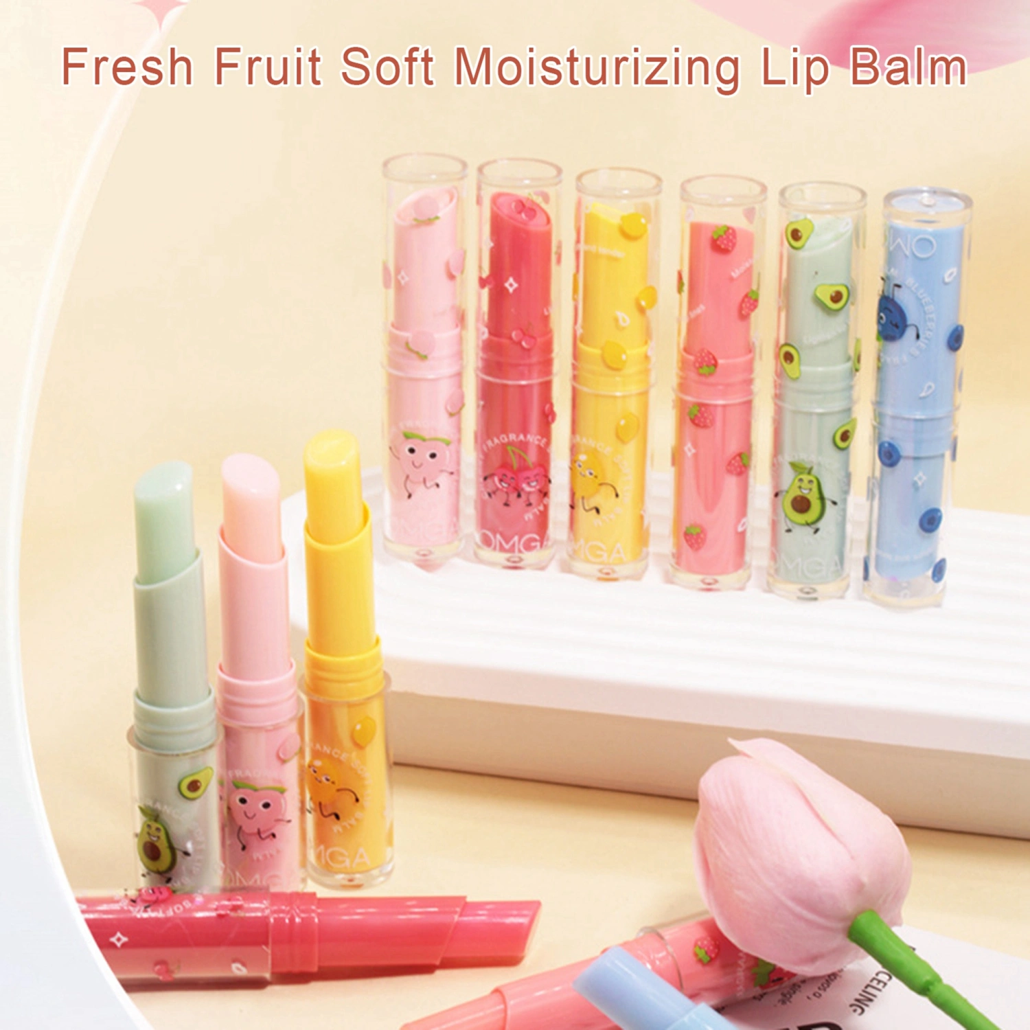 Moisturizing Tinted Lip Balm Lip Repair Treatment Color Changing Lipstick for Dry Cracked Lips Personal Care Products