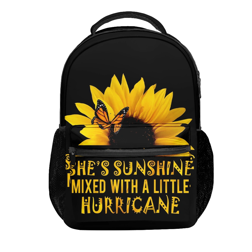 Sunflower schoolbag College Bags,Bookbag,Boys Knapsack For School,Teenage Backpack Middle School Students,