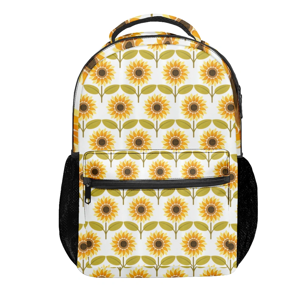 Sunflower Print Floral Backpack,Book Bags For Boys,Backpacks',Fashion Backpack For Women,Middle School Backpacks For Girls,